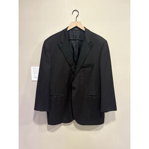 Byron British Style Tux Jacket 54R Single Button Black Jack Henry